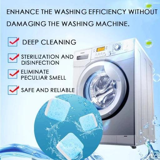 (PAck of 30) Washing Machine Cleaner Tablets, Solid Washer Deep Cleaning Tablet - Springkart