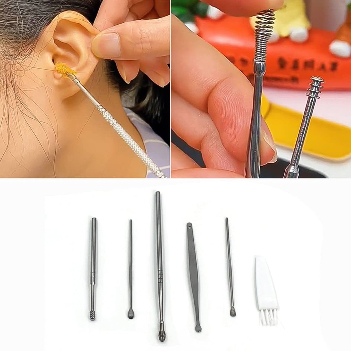 Small 6 Pcs Earwax Removal Kit - Springkart