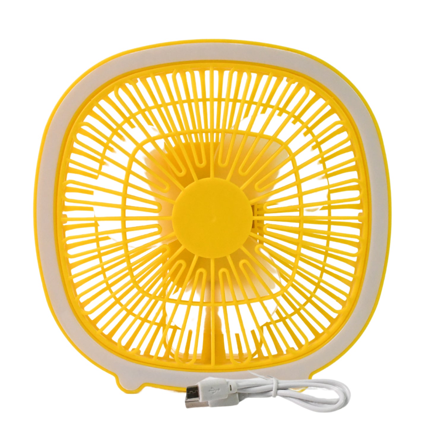 Usb Portable Mini Desk Fan With Light (1 Pc) - Springkart