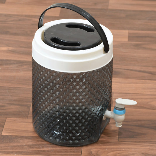 5984 Diamond Cut Design Plastic Water Jug To Carrying Water And Other Beverages (4500ml) - Springkart