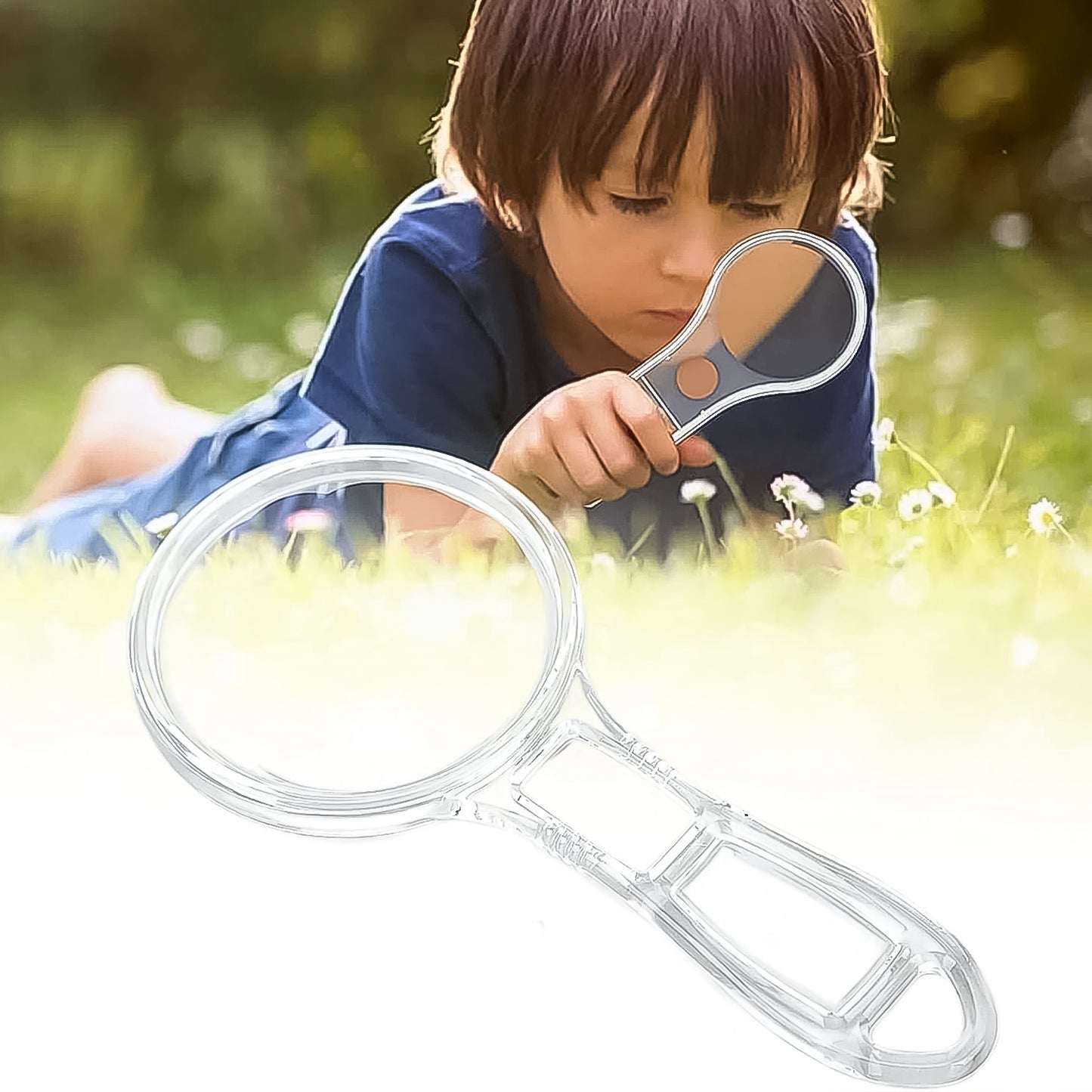 Handheld Plastic Magnifying Glasses (1 Pc 55 Mm) - Springkart