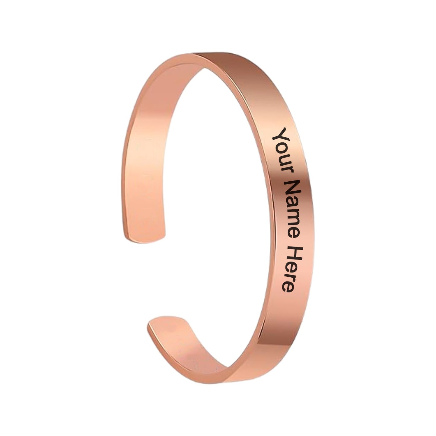 Customized Personalized Stylish Kada Bracelet (1 Pc Rose Gold Copper) - Springkart