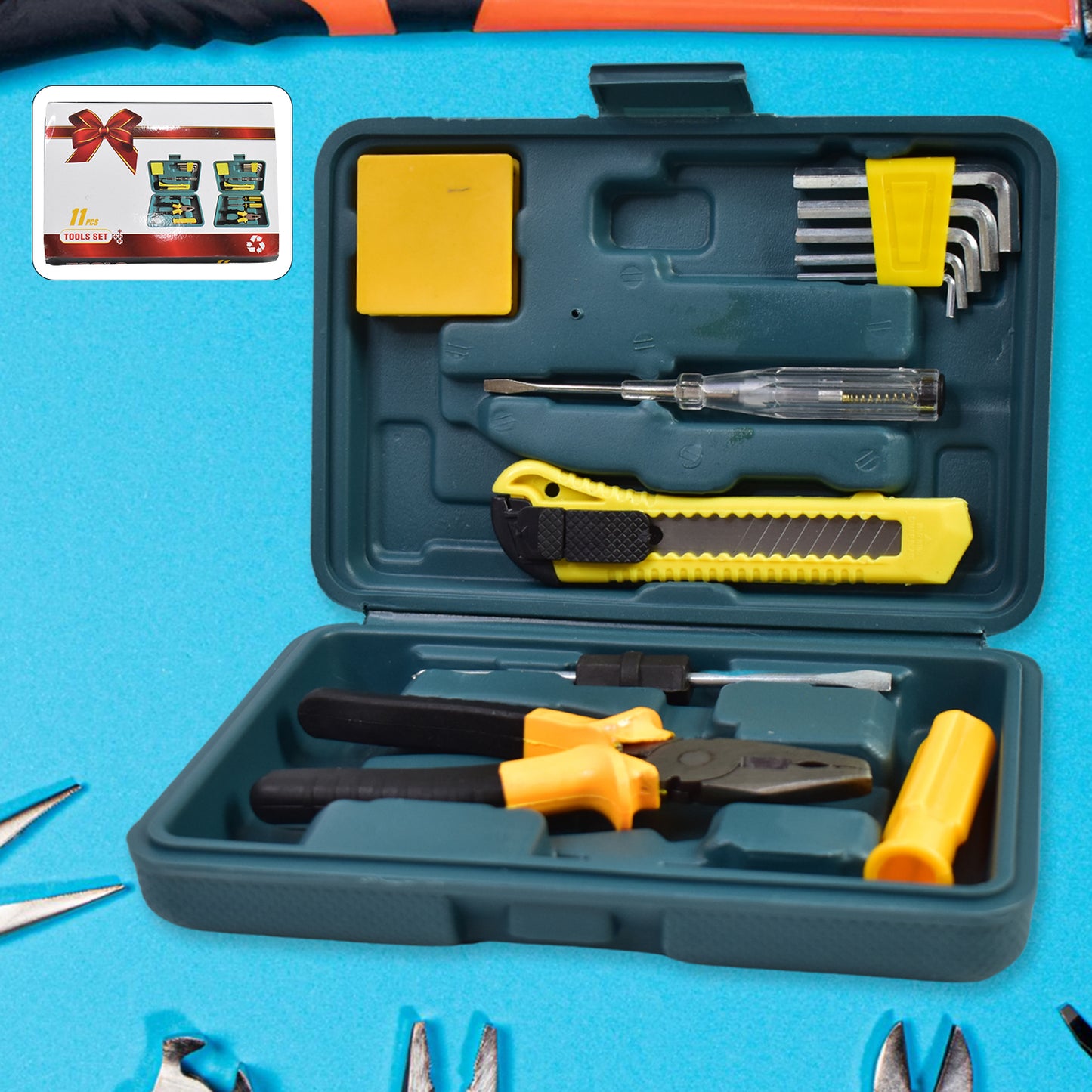 Multi Functional Hardware Tool Set (11 Pcs Set) - Springkart