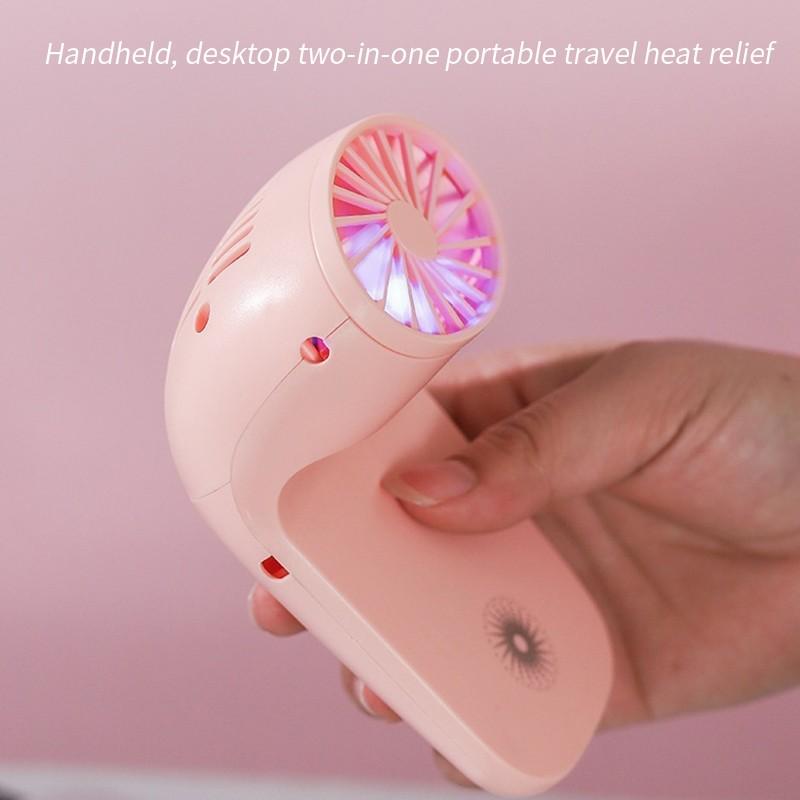 4814 Portable Mobile Phone Holder Fan Personal Fan Multi- Function Fan Handheld Charging Fan (Battery Not Include) - Springkart