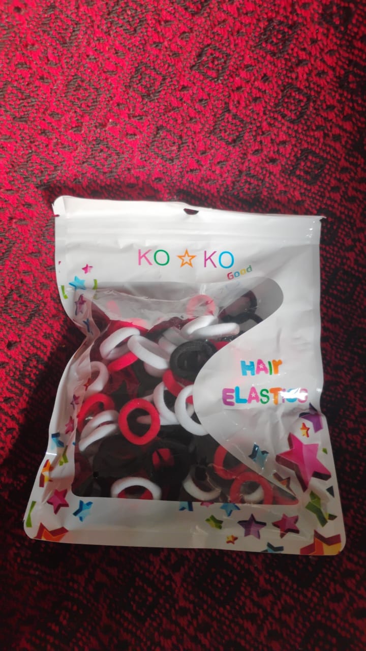 Small Hairbands Bands For Hair Rubber Bands (Pack Of 50 Multicolour) - Springkart