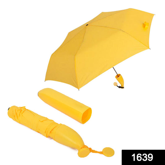Stylish Banana Shaped Mini Foldable Umbrella - Springkart