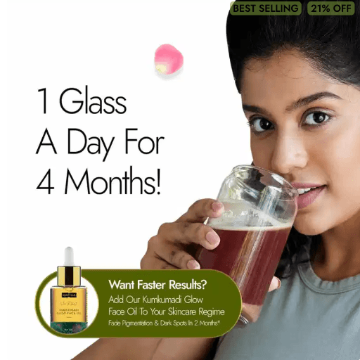 Kapiva Skin Foods Glow Mix (60 Sachets) | Ayurvedic Skin Supplement, Collagen Powder Super Saver Pack of 2 - Springkart