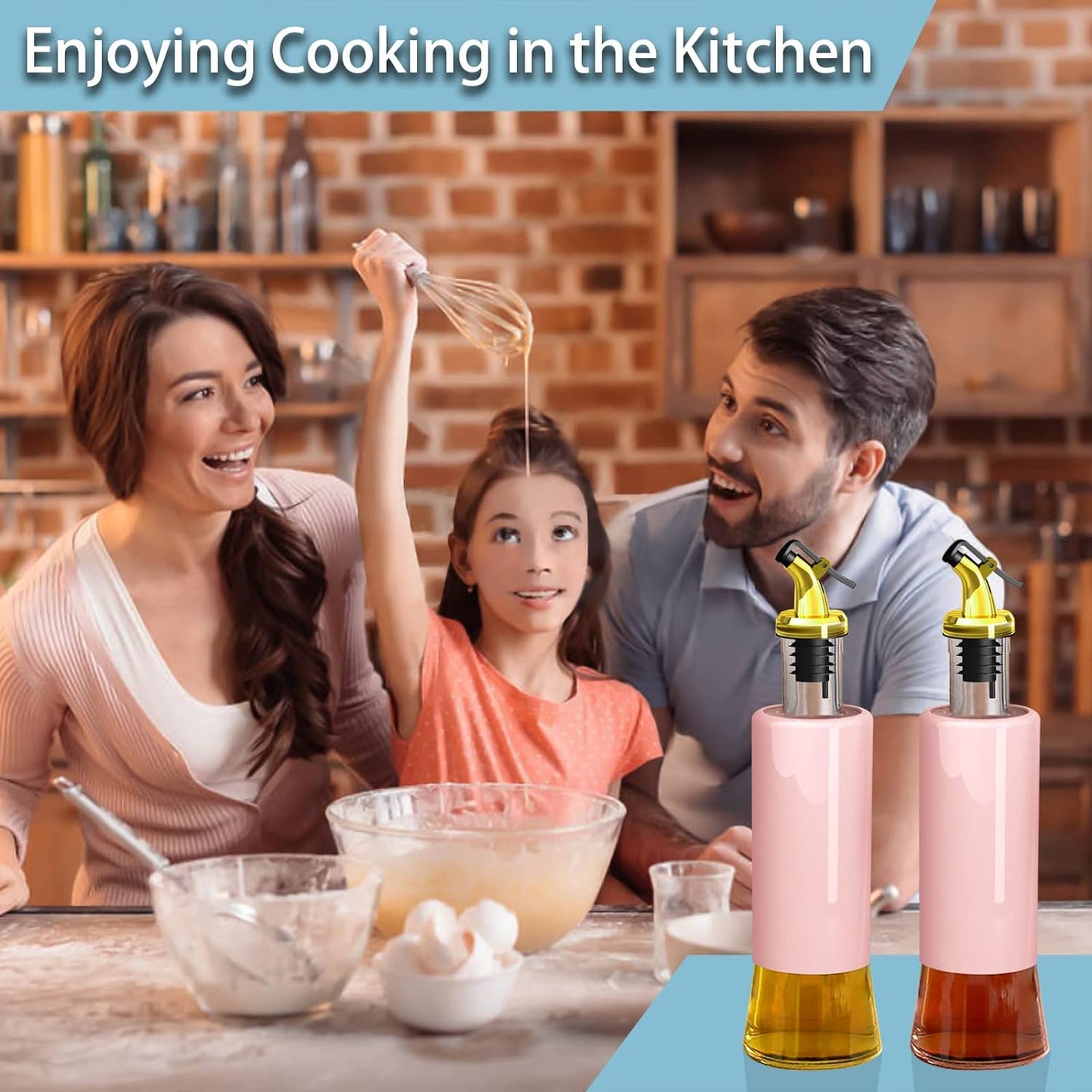 5526 300 Ml Olive Oil Dispenser Bottle Leakproof Condiment Glass Container Non- Drip Spout Soy Sauce Vinegar Cruet Bottle For Kitchen Cooking Bbq Fry For Kicthen Home (300 Ml) - Springkart
