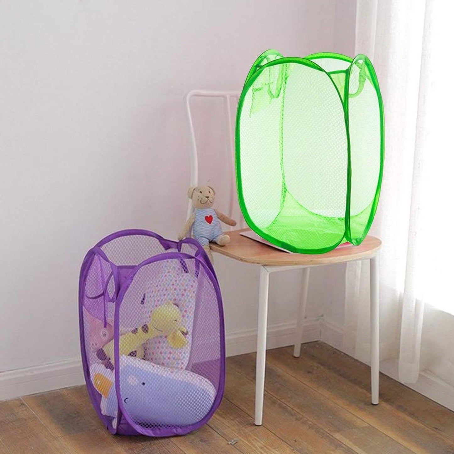 0252 Foldable Laundry Basket Storage Box Multipurpose Basket - Springkart