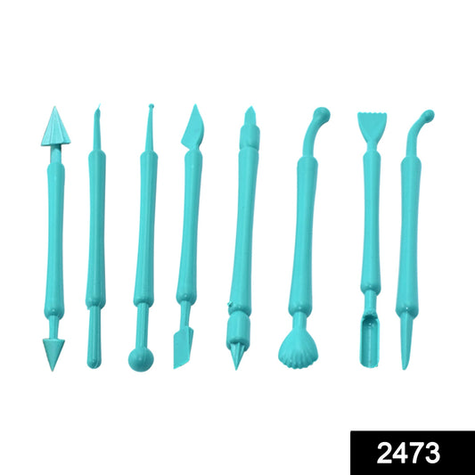 Fondant Cake Decor Flower Sugar Craft Modelling Tools Clay Mould (8PC-Set) - Springkart