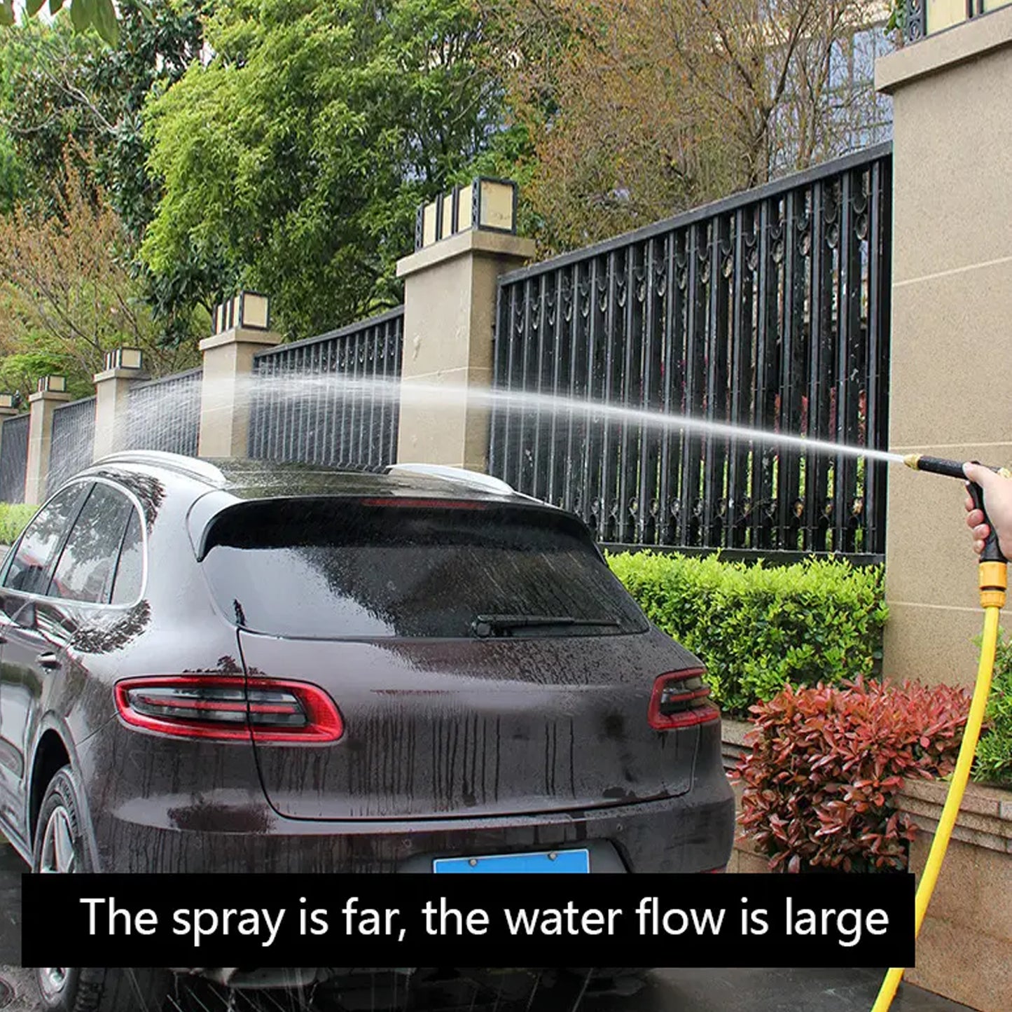 9148 Plastic Body Metal Trigger Brass Nozzle Water Spray Gun For Water Pipe Non-slip Comfortable Grip Multiple Spray Modes Ideal Pipe Nozzle For Car Wash Gardening Other Uses - Springkart