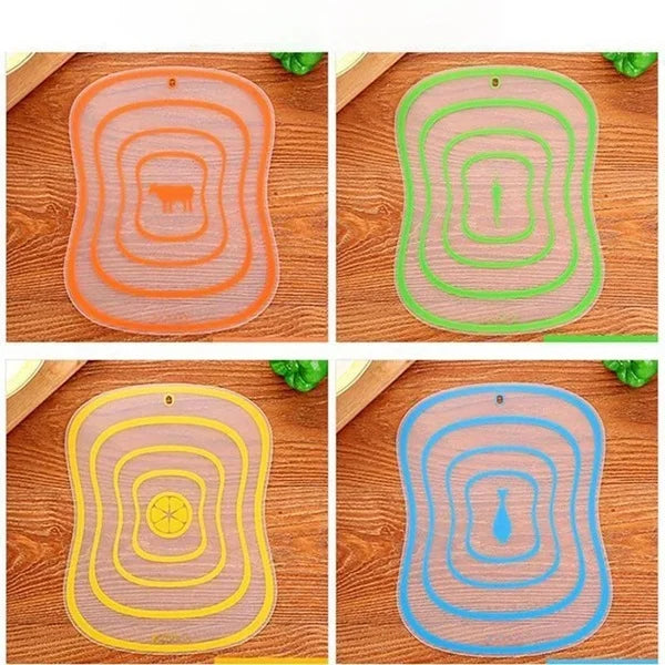 Flexible Transparent Vegetable & Fruit Cutting Board - 1 piece - Springkart