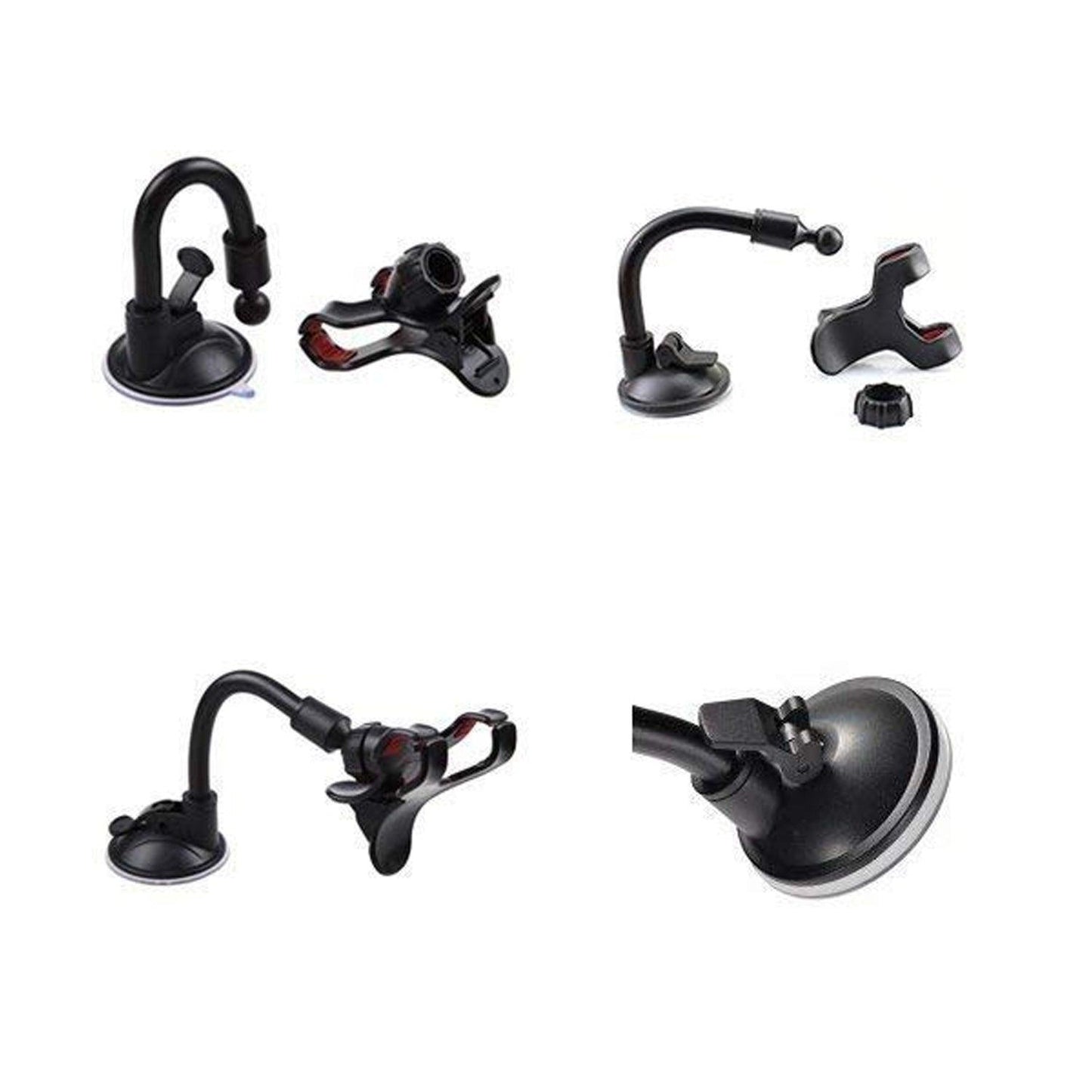 0282b Flexible Mobile Stand Multi Angle Adjustment With 360 Degree Adjustment For Car Home Use Mobile Stand - Springkart