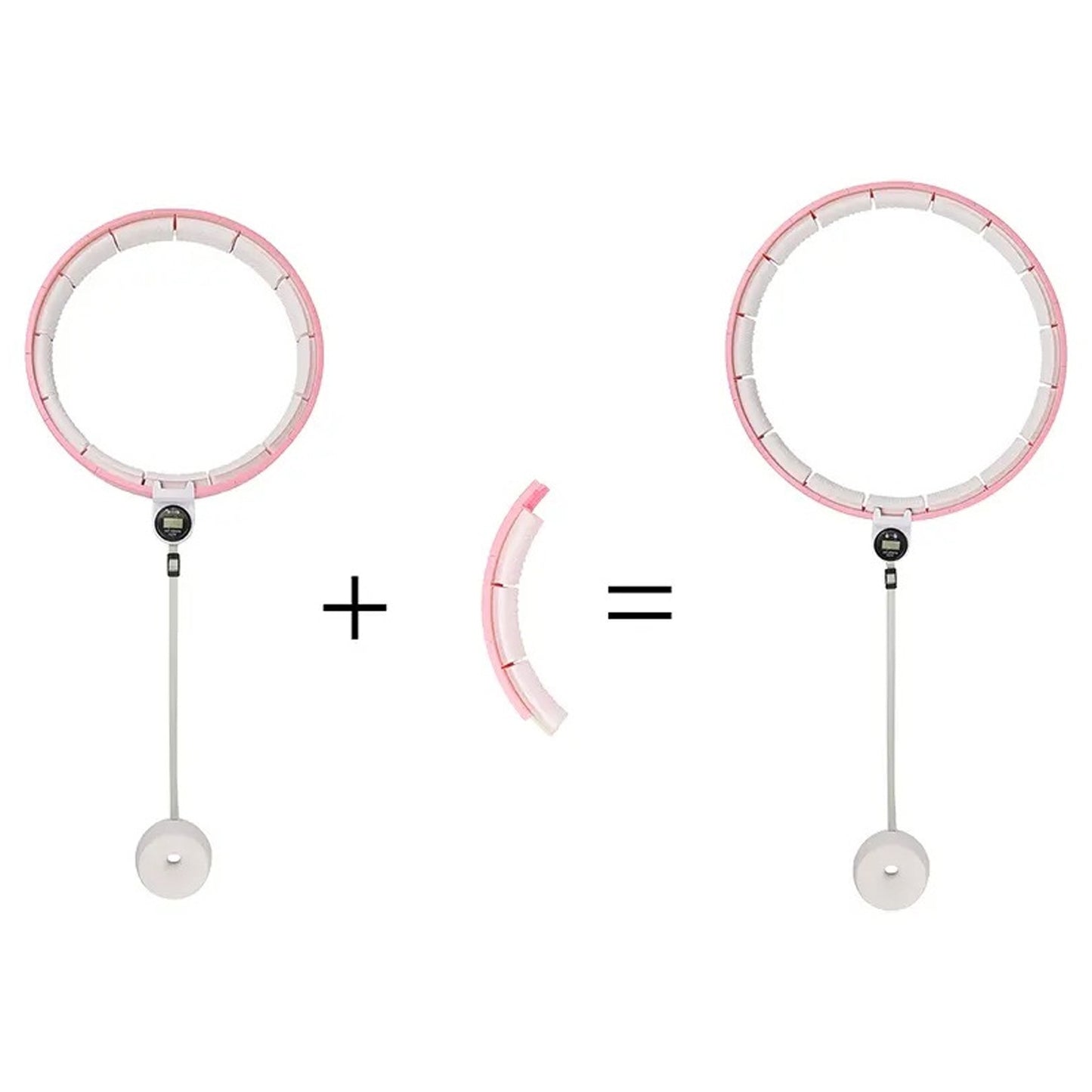 8021 Fitness Adjustable Detachable Fitness Hula Hoop Ring Smart Round Count Weight Loss Gym Equipment Exercise Smart Hula Hoops - Springkart