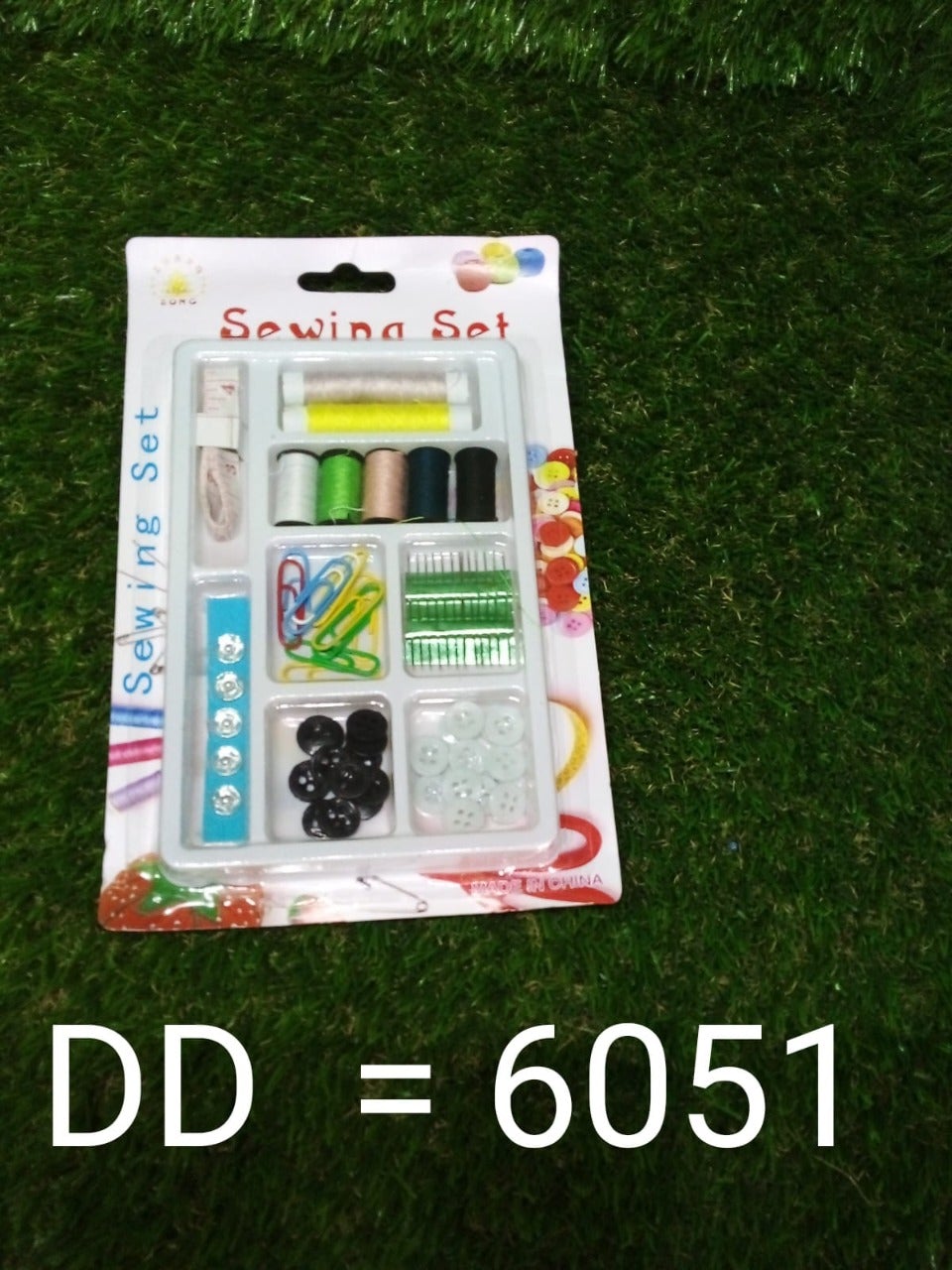 62 Pc Sewing Set used for sewing of clothes and fabrics including all home purposes. - Springkart