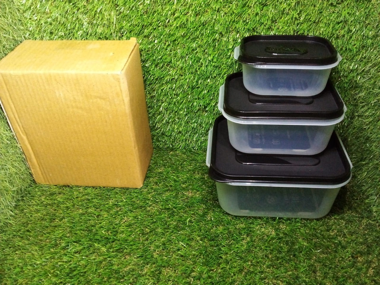 3 Pc Square Container used by various types of peoples for storing their types of stuffs and all purposes. - Springkart