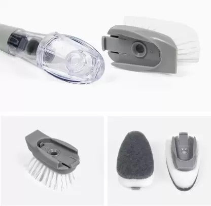 2-in-1 Dishwashing Brush, Long Handle Wash Pot Brush Washing Dish - Springkart