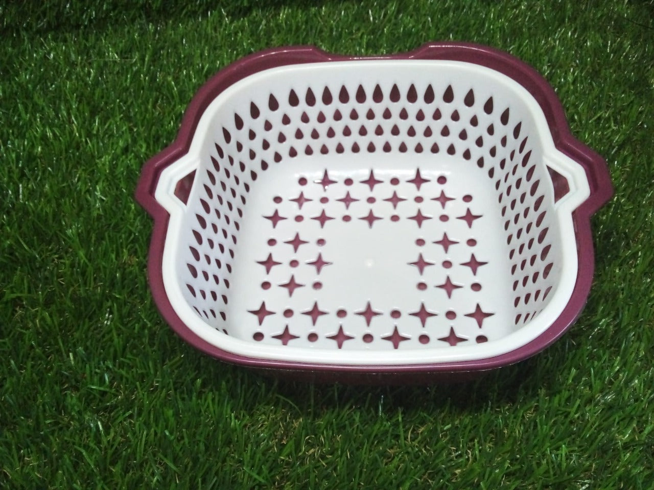 2 In 1 Basket Strainer To Rinse Various Types Of Items Like Fruits, Vegetables Etc. - Springkart