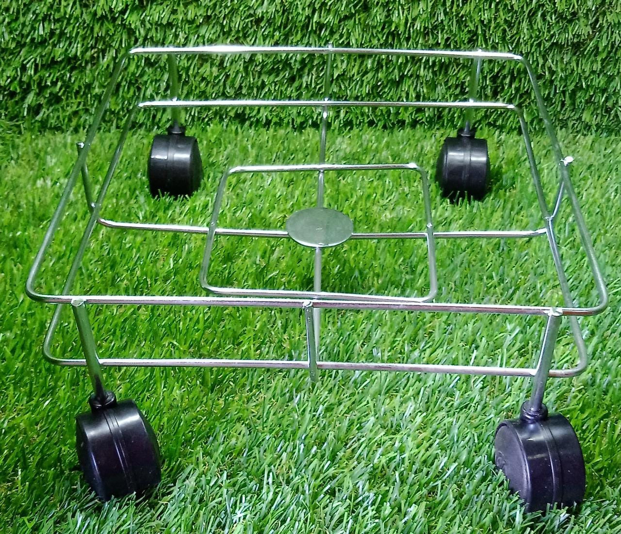 Ss Square Oil Stand For Carrying Oil Bottles And Jars Easily Without Any Problem. - Springkart