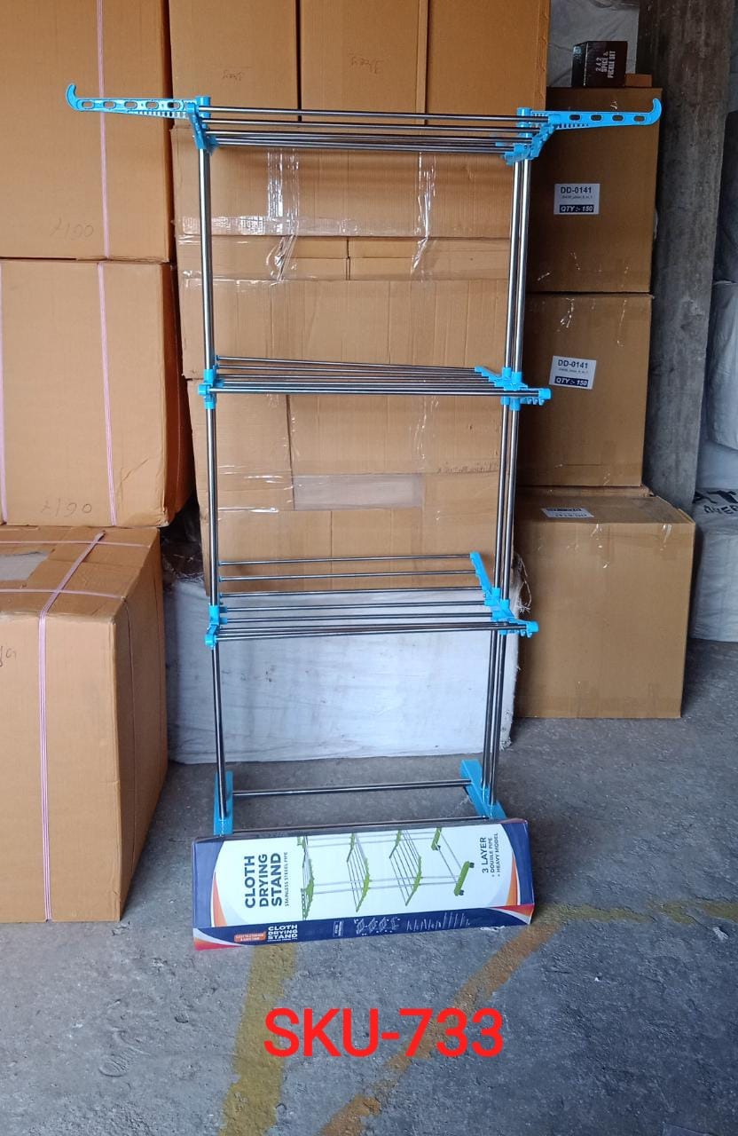 Stainless Steel Cloth Drying Stand - Springkart