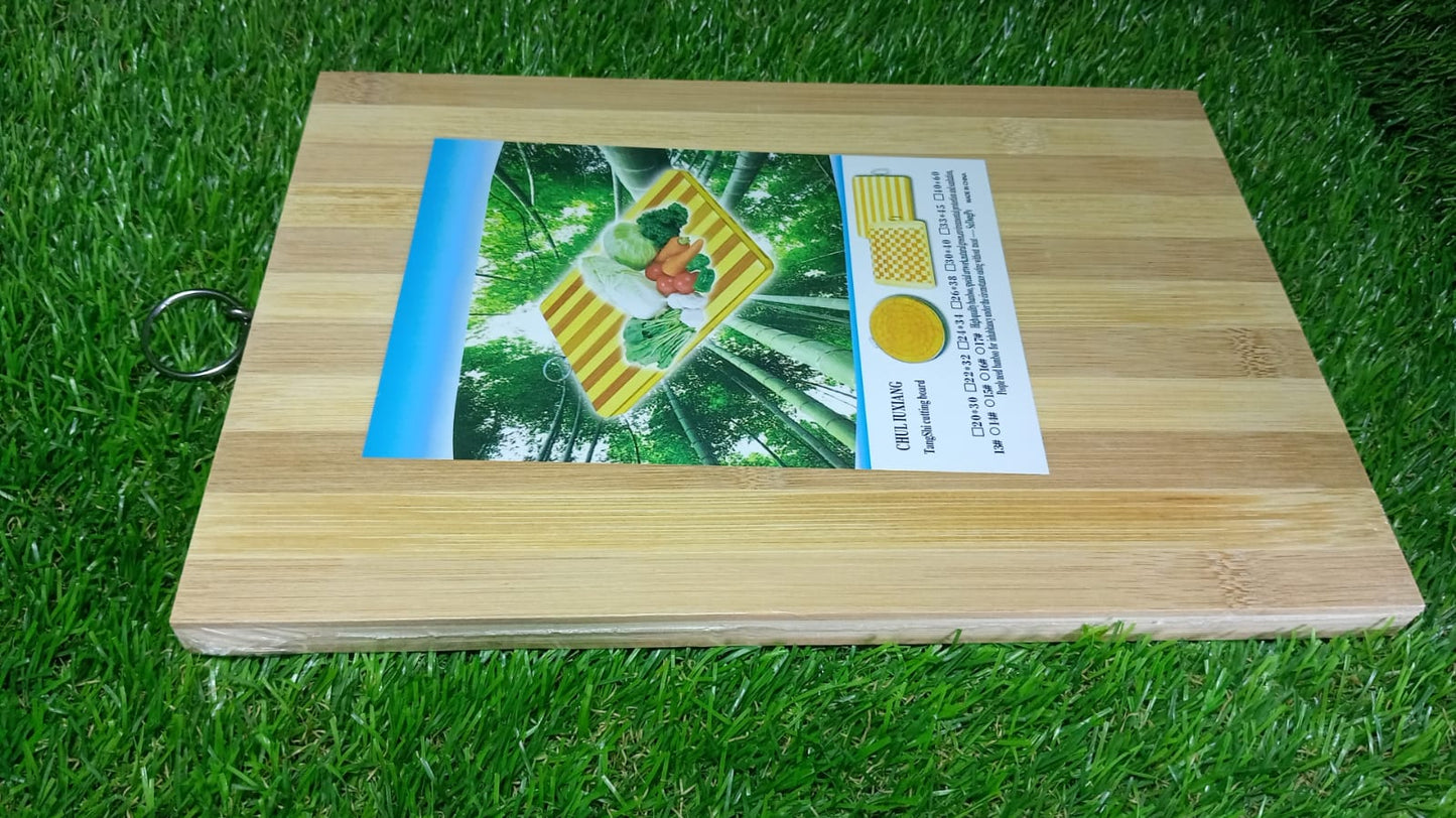 Natural Wood Chopping Cutting Board for Kitchen Vegetables, Fruits & Cheese, BPA Free. - Springkart