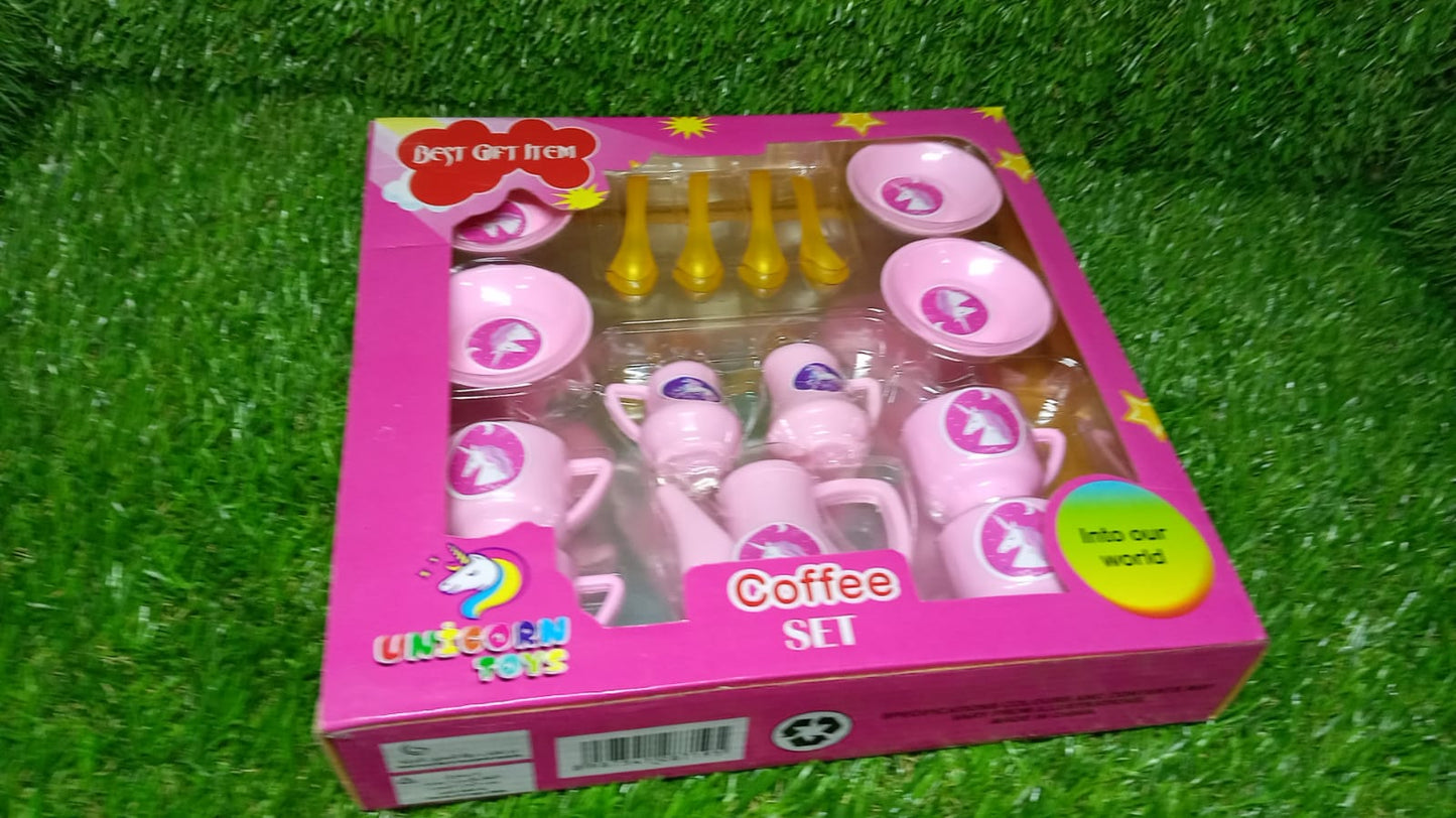 Tickles Tea toy Set | Coffee Kitchen Plastic Set Toy for Kids, Boys & Girls (15Pcs) - Springkart