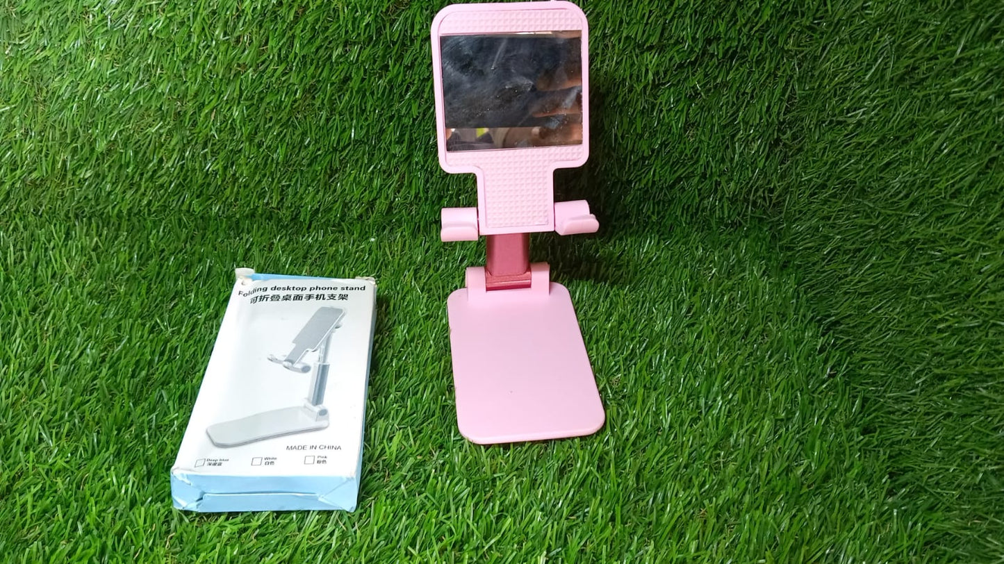 Desktop Cell Phone Stand Phone Holder full 3-Way Adjustable Phone Stand for Desk Height + Angles Perfect As Desk Organizers and Accessories. - Springkart