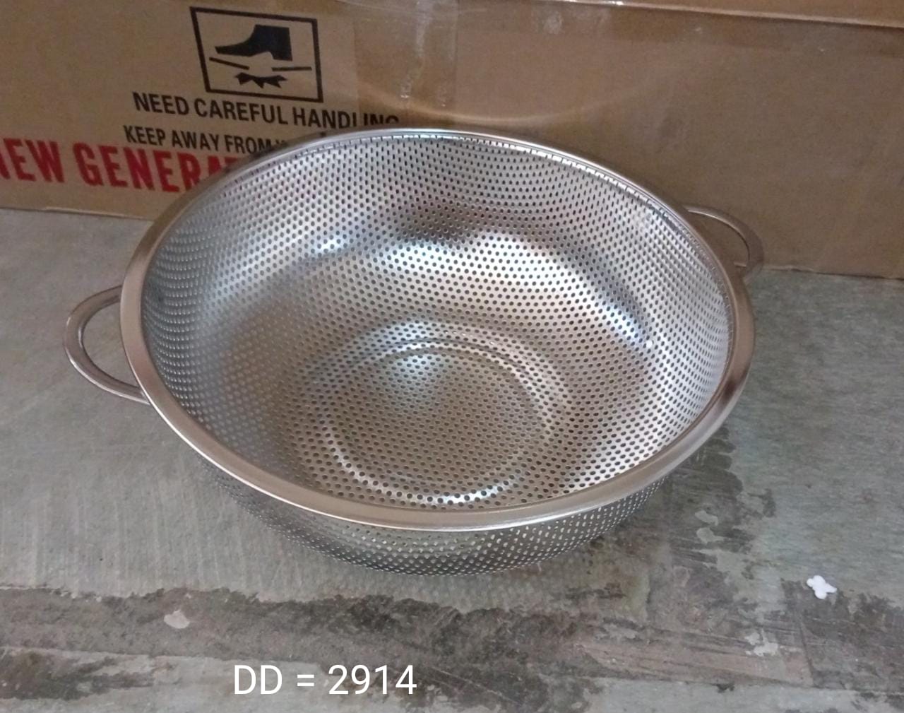 Stainless Steel Rice Vegetables Washing Bowl Strainer Collapsible Strainer. - Springkart