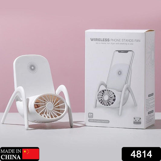 Portable Mobile Phone Holder Fan Personal Fan Multi- Function Fan Handheld Charging Fan (Battery Not Include) - Springkart