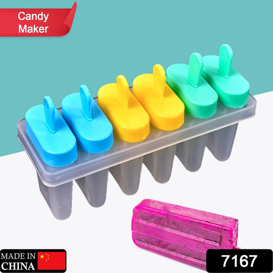 Ice Candy Maker Upgrade Popsicle Molds Sets 6 Ice Pop Makers Reusable Ice Lolly Cream Mold Home-Made Popsicles Mould with Stick - Springkart