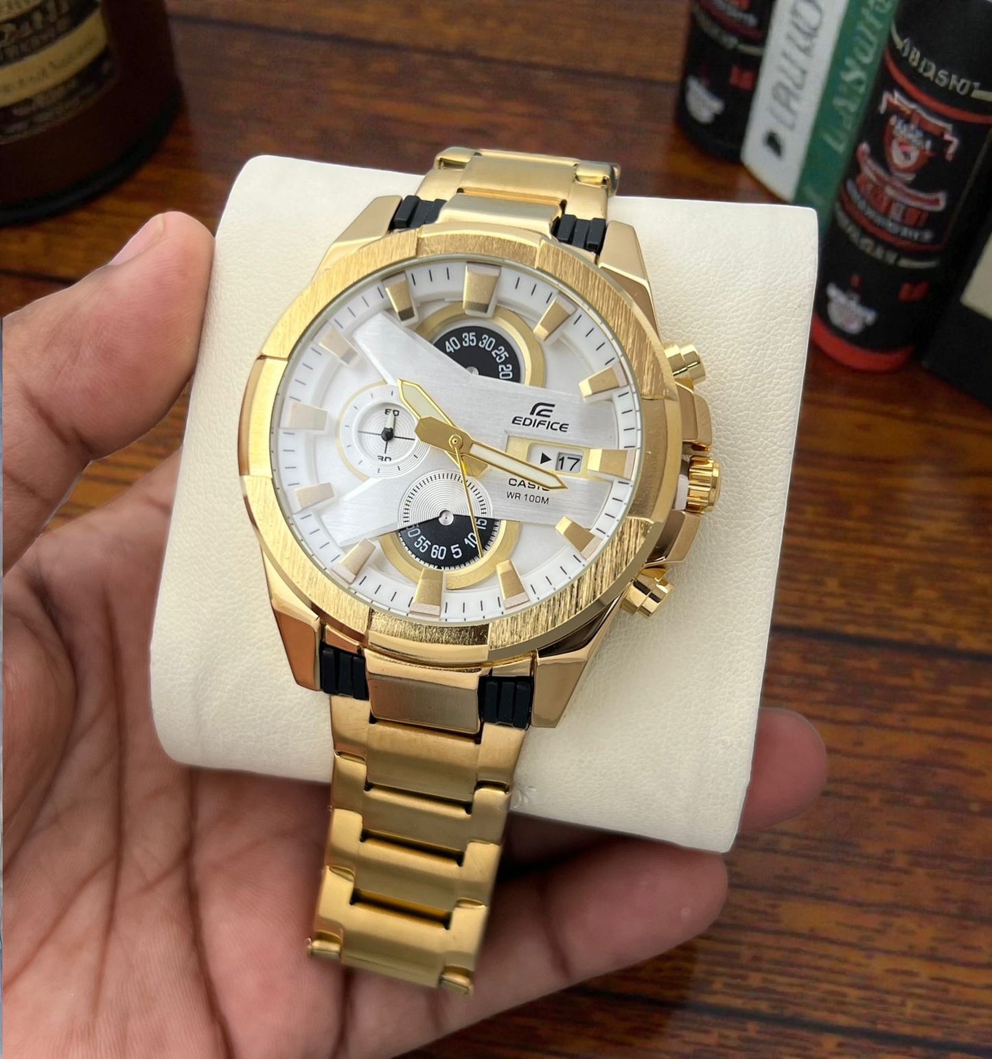 New Automatic EDIFICE CASIO White Dial Men's watch