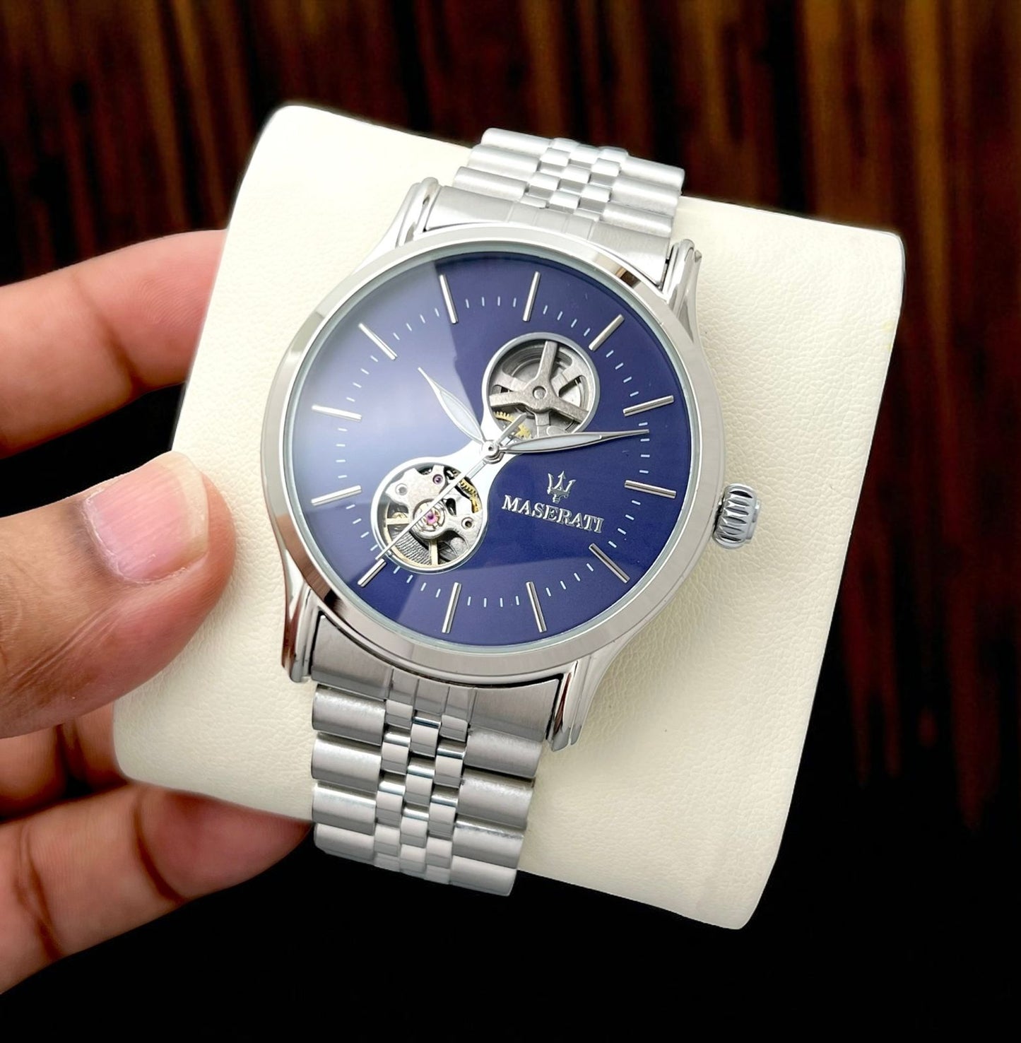 masarati WATCH AUTOMATIC ANTI ALLERGIC METAL BELT TO AMAZE CUSTOMER