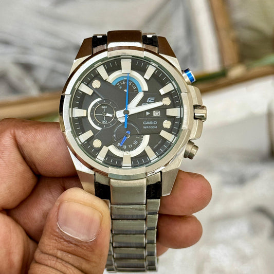 Casio Edifice EFR-540 Men's Motor Sport Chronograph Watch ā Tachymeter | Steel Bracelet