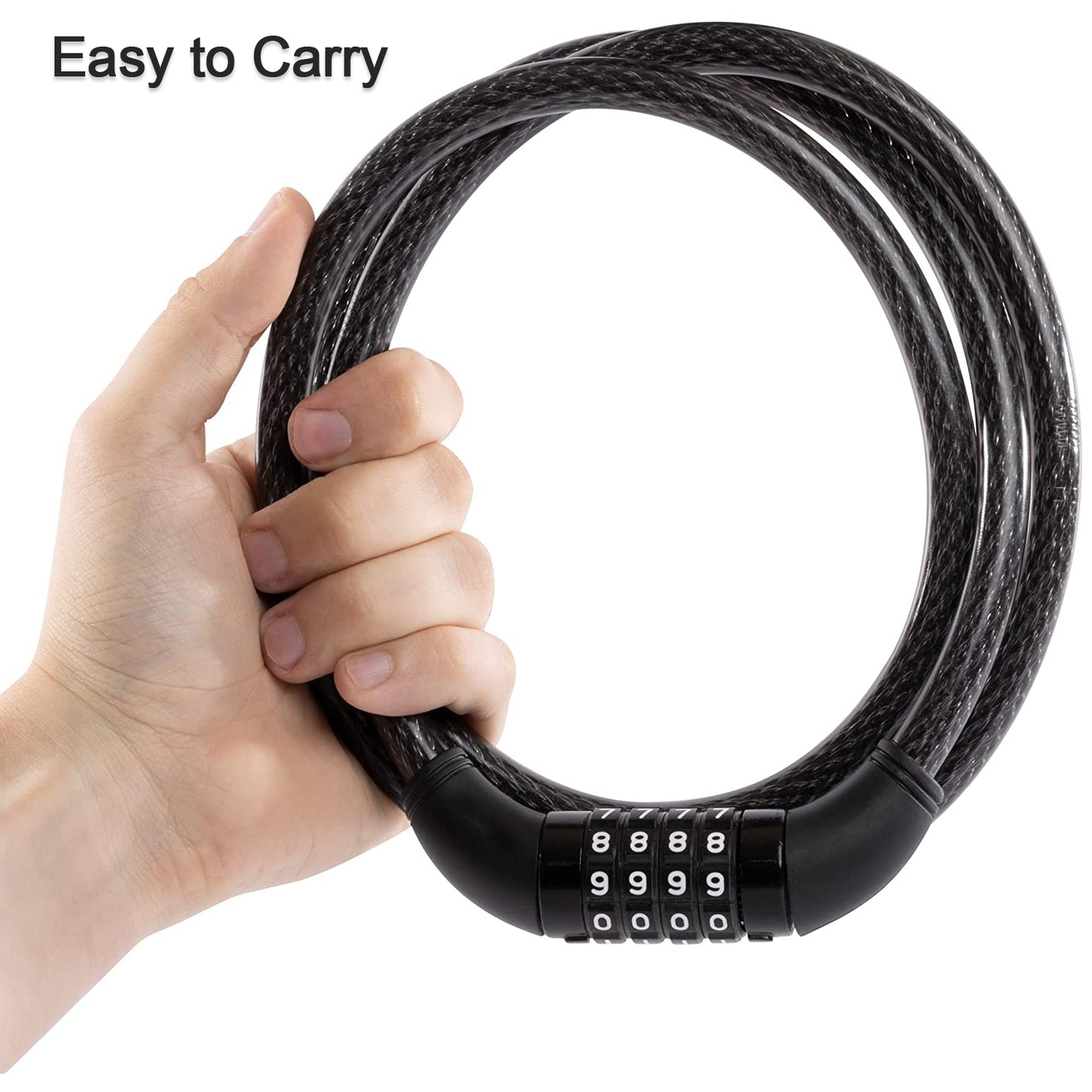 1518 Heavy Duty Multi-purpose Plastic Combination Lock For Helmet Multi Use - Springkart