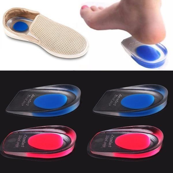 1413 Gel Heel Cups Silicon Heel Pad For Heel Ankle Pain - Springkart
