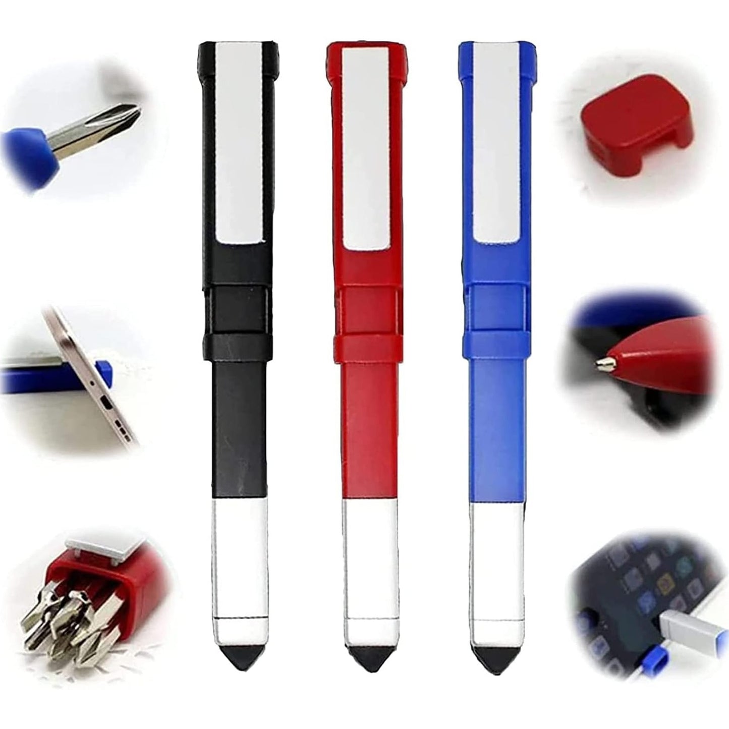 7470 Pen-shaped Phone Holder With Screwdriver Sets Multi-function Pen 4 In 1 Tech Tool Pen Portable Phone Tools With Capacitive Stylus Ball Point Pen Mobile - Springkart