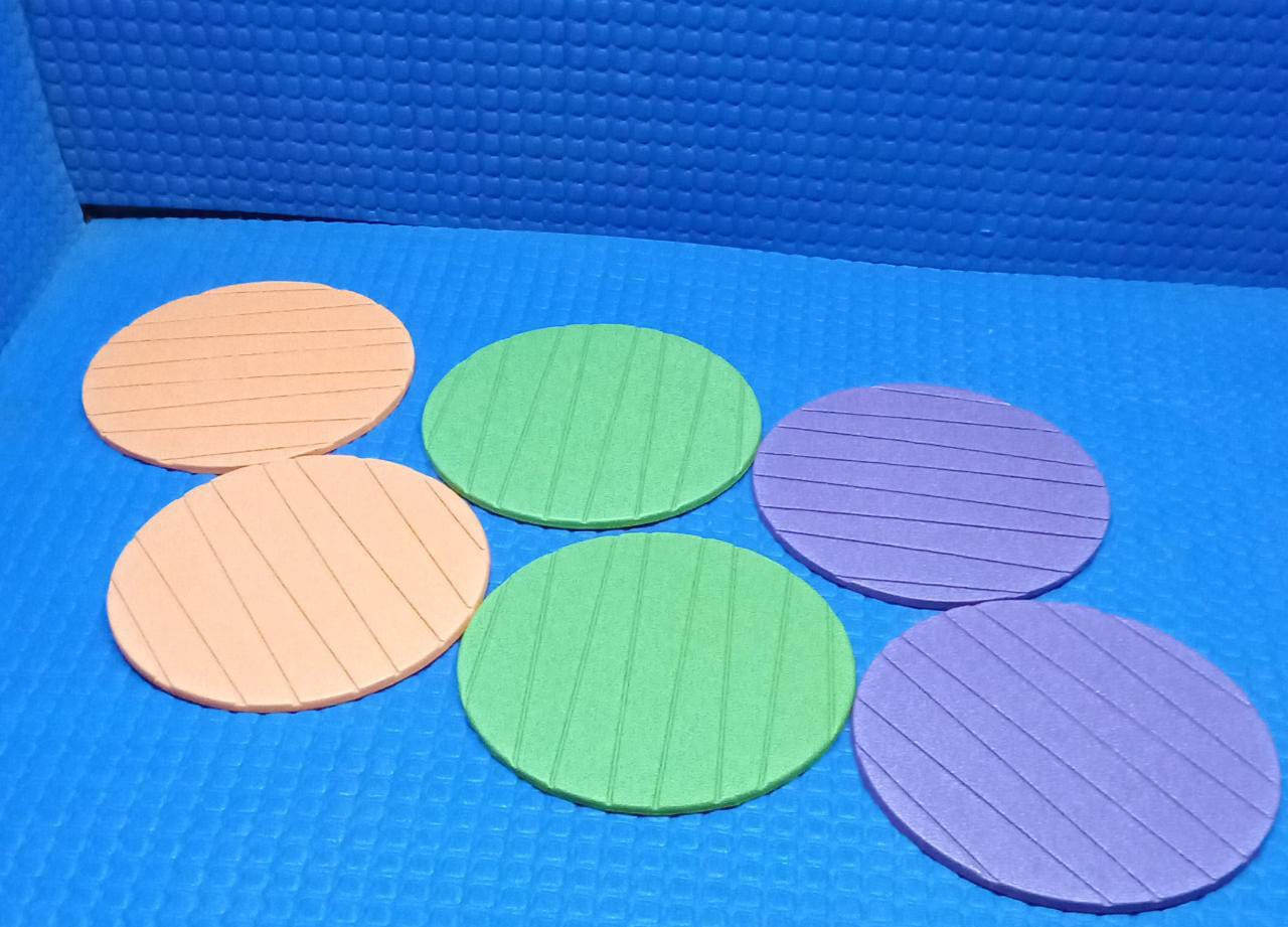 6 pcs Useful Round Shape Plain Silicone Cup Mat Coaster Drinking Tea Coffee Mug Wine Mat for Home - Springkart
