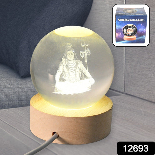 3D Crystal Ball lamps for Bedroom 3D Lamps for Home Decoration 3D Crystal Ball Night Light Gifts for Women Gifts for Men Room Decor Items for Bedroom for Friend and Family (1 Pc) - Springkart