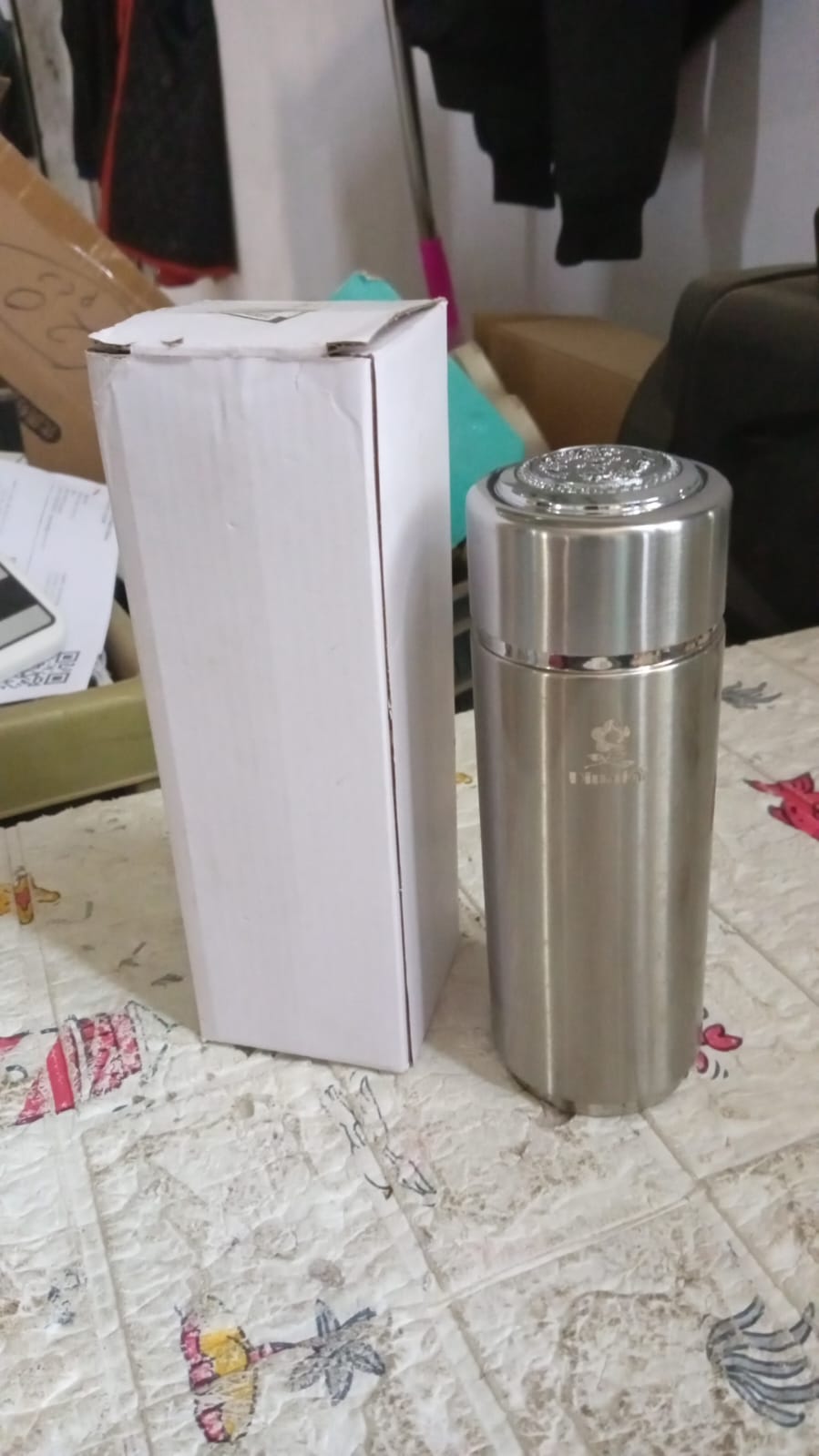 Vacuum Insulation Cup with Lid, Stainless Steel, Hot & Cold Water Bottle Coffee, Double Walled Carry Flask for Travel, Home, Office (1 Pc) - Springkart