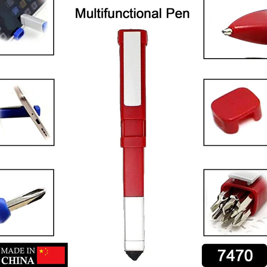 Pen-Shaped Phone Holder with Screwdriver Sets, Multi-Function Pen 4 in 1 Tech Tool Pen, Portable Phone Tools with Capacitive Stylus Ball Point Pen Mobile - Springkart