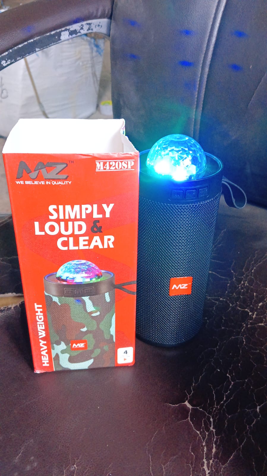 3D Disco Light Sound Bluetooth Speaker (1 Pc) - Springkart