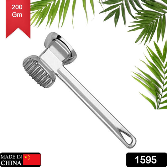 Double Sided Beef Steak Mallet (Aluminum): Meat Tenderizer Hammer - Springkart