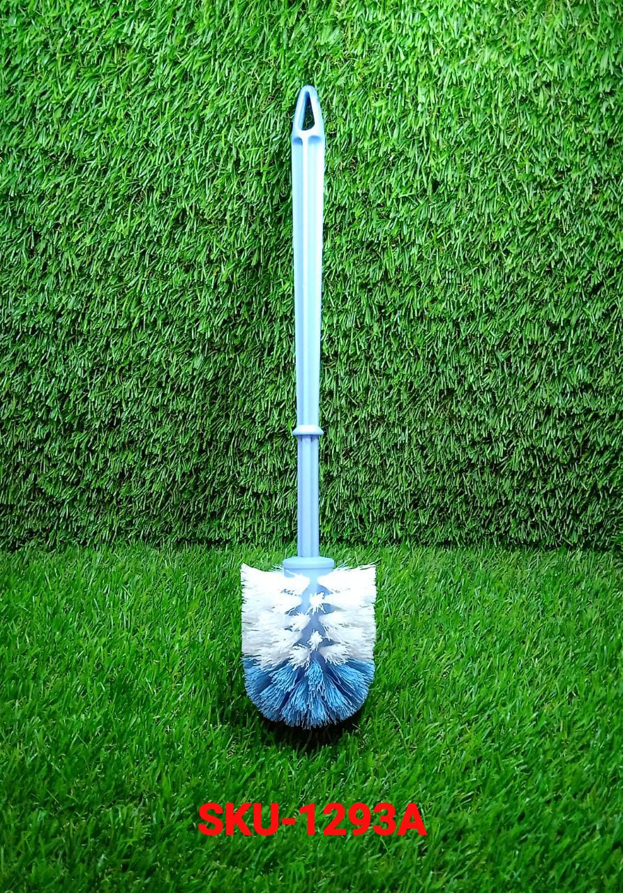 Plastic Round Toilet Cleaner Brush Plastic Bathroom Cleaner - Round Hockey Stick Shape Toilet Brush - Springkart