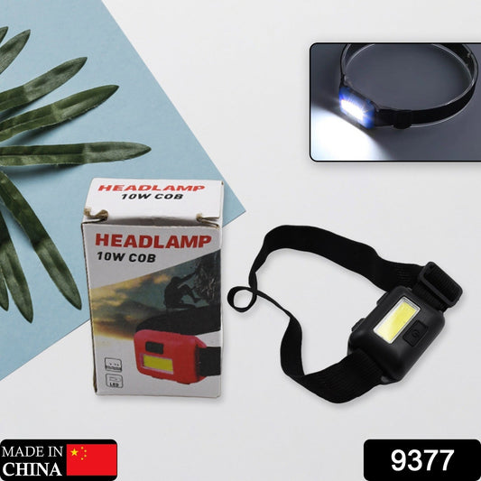 Head lamp Flashlight Waterproof Portable Lantern Headband Light Torch Lamp for Outdoor Camping Hiking Backpack Cycling, Running Hunting 10W Cob(1 Pc) - Springkart