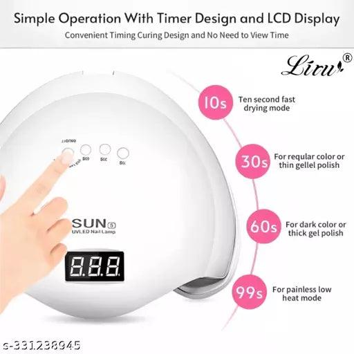 LED Nail Lamp, 48W UV Light for Nails Curing Lamp with 3 Timer Setting - Springkart