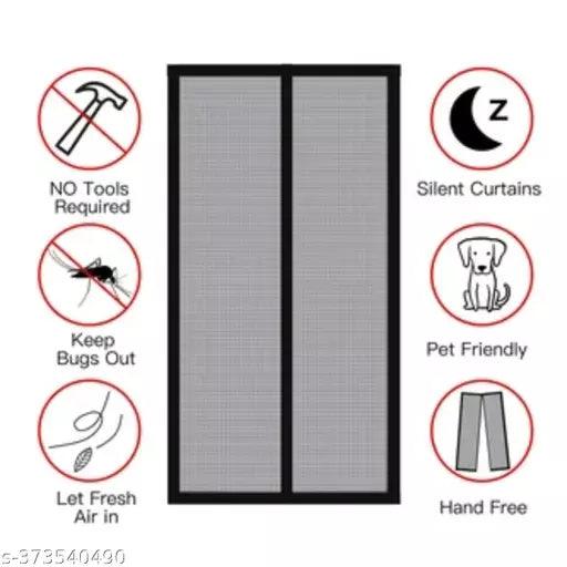 Magic Mesh Magnetic Mosquito Screen Door Net Curtain with Magnets - Springkart