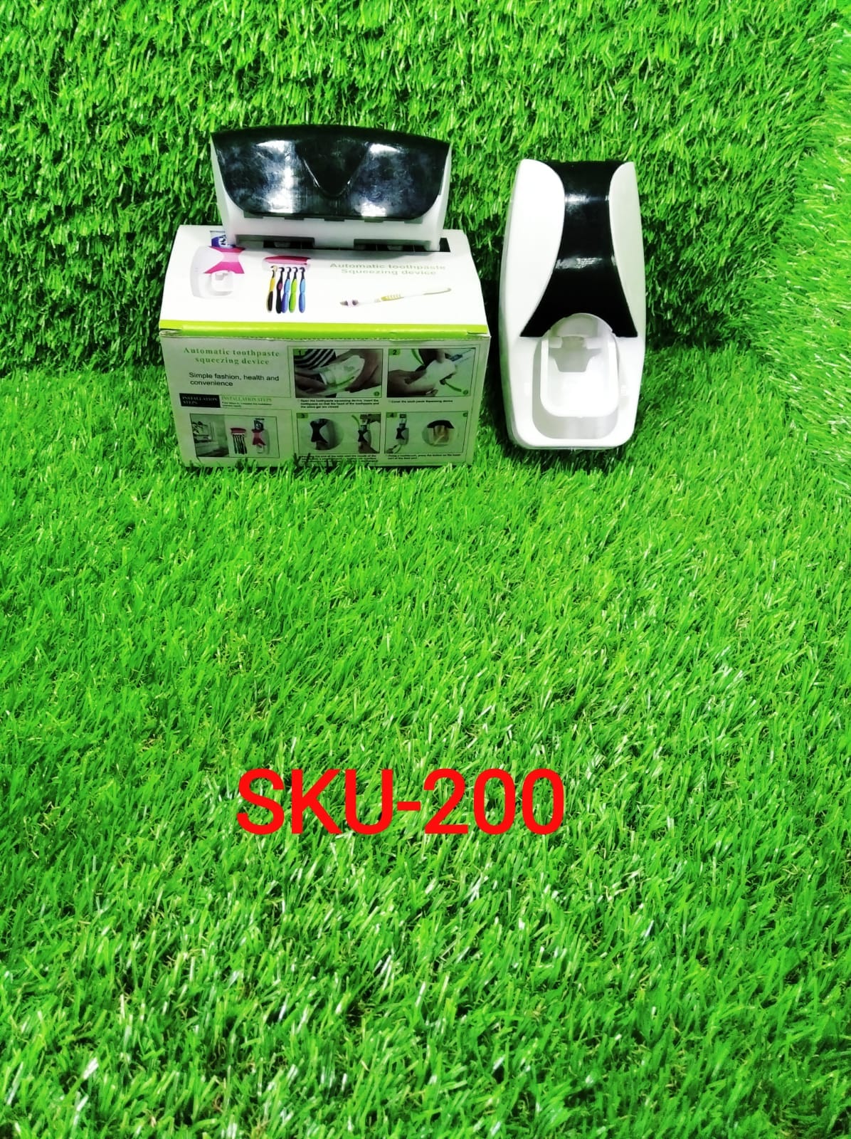 Toothpaste Dispenser & Tooth Brush with Toothbrush - Springkart