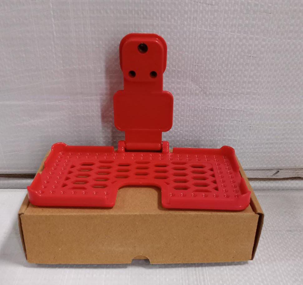 Multi-Purpose Wall Holder Stand for Charging Mobile Just Fit in Socket and Hang (Red) - Springkart