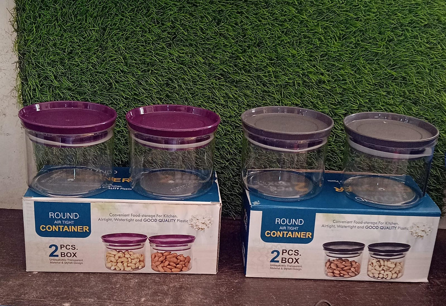 Air Tight & Unbreakable Kitchen Jar Set Food Storage Containers for Dry Fruits, Spices, Snacks, Pulses (2 Pcs Set) - Springkart