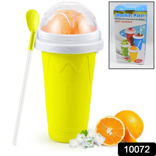 Smoothies Maker Cup, Magic Quick Frozen Smoothies Cup Cooling Cup Double Layer Squeeze Cup Slushy Maker (1 Pc) - Springkart